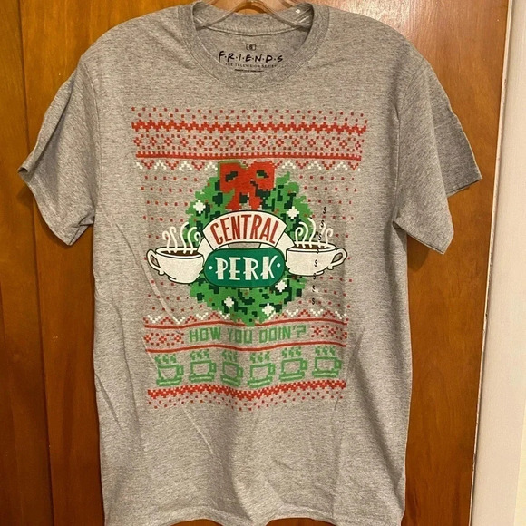 Ripple Junction- Friends T-Shirt with Coffee Cups Graphic, Women’s Size Small - Picture 1 of 5